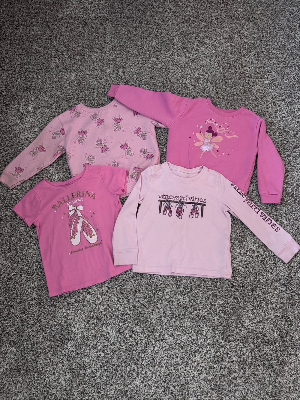 Toddler Girls Vineyard Vines Tee and Dance/Ballet Themed Lot